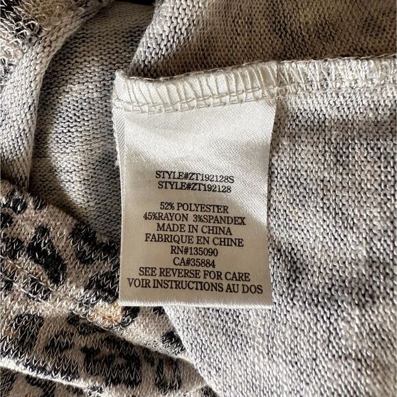 Z Supply Animal Print Tank Top Knit Blouse S - Picture 5 of 6